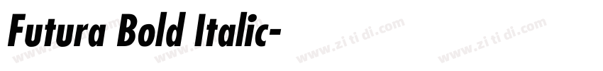 Futura Bold Italic字体转换